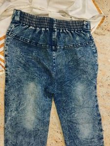 Stylish Cold Shoulder Top With Jeans For Sale