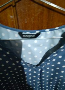 Blue Polka Dot top