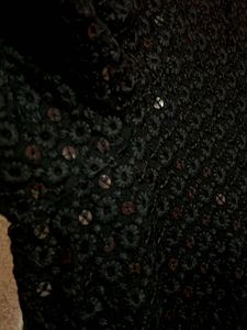SOCH Black Embroidered Sparkle Kurta