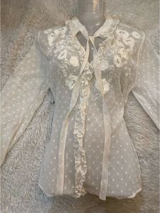 ZARA Elegant Embroidered Top