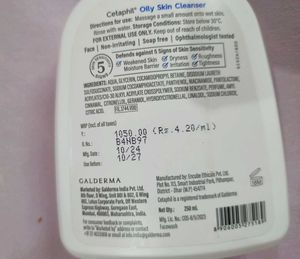 Cetaphil Oily Skin Cleanser/Facewash
