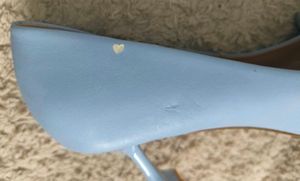 👠Sky Blue Chain Pointed Toe Stilettos-Unused