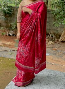 Elegant Red Saree