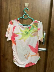trendy Floral Print Top
