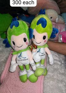 Cute Plush Mascot Dolls - Set of 2