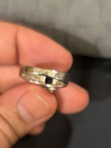 Blue Diamond Ring