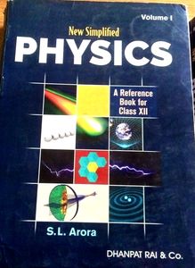 S.L Arora Physics Class 12 Both Volumes.