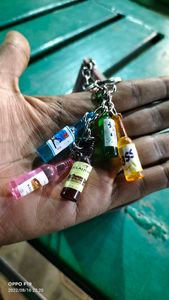 cute little bottles keychain