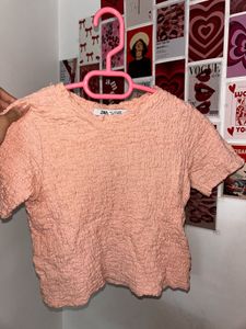 Textured Peach Top