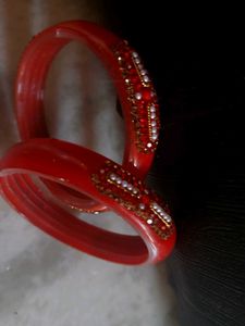 Red Bangles - Set of 2