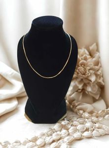Gold Box Chain Necklace