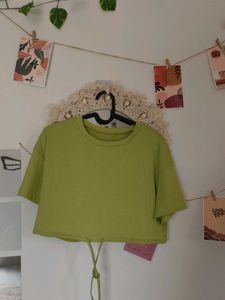 Chartreuse Striped Tee