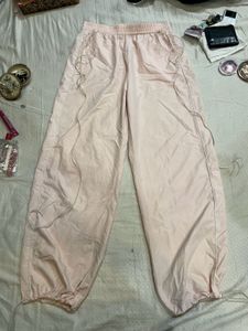 Light Pink Barbie Drawstring Parachute Pants