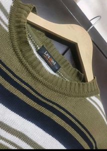 Olive Printed Sweatshirt For 42 Chest