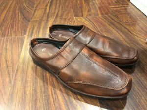 Brown Leather Casual Sandals