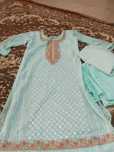 Elegant Embroidered Kurta Set