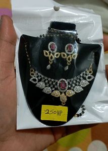 AD Mangalsutra with Earrings