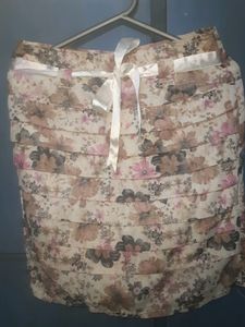 Brand New Skirt Beautiful Shining Flowers