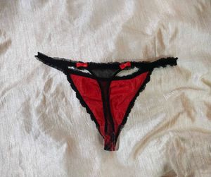 Cute Red ribbon thong 🎀