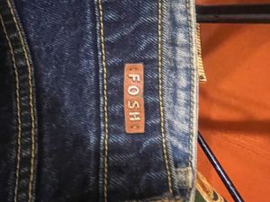 Denim Blue Jeans With Contrast Stitch