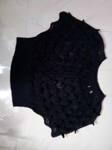 Black Knit Vest