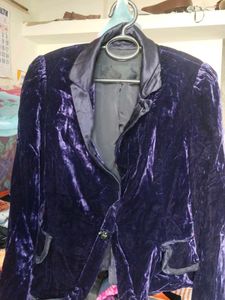 Purple Velvet Imported Blazer