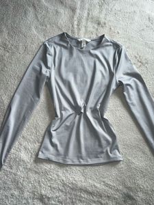 Grey Fitted Top