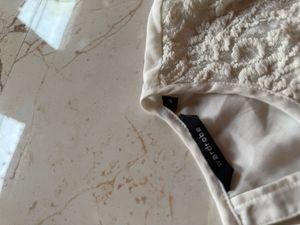 Wardrobe White Lace Top - Size L