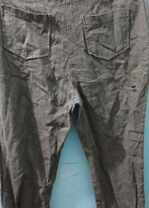 Olive Green Tencel Blend Pants