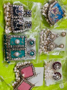 Le bijouxistic Fabric Earrings For Women Girls, Ha