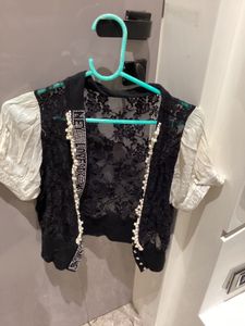 Lace Detail Bolero Jacket