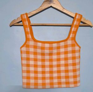 Cute Checkered Crop Top