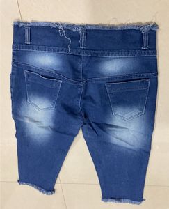 Embroidered Denim Capris