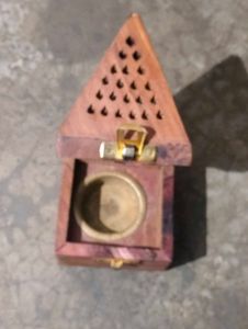 Totally New Unused Pyramid Wooden Dhoop Stand