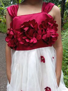 Festive Floral Party Dress