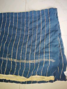 Striped Blue Dupatta