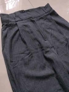 Grey Wide Leg Trousers