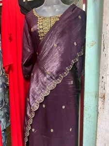 Elegant Purple Kurta Set