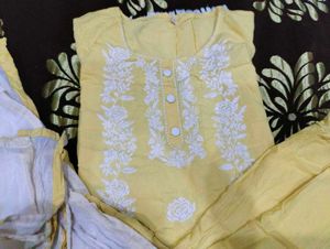 chikankari suit set