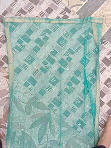 Teal Embellished Anarkali Suit