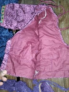 Embroidered Purple Blouse