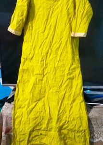Yellow Cotton Kurta