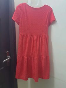 Redl Tiered Eyelet Mini Dress