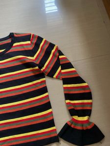 Striped Long Sleeve Top| used only 1time