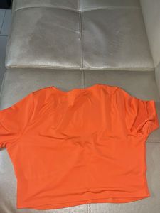 Cute orange crop top
