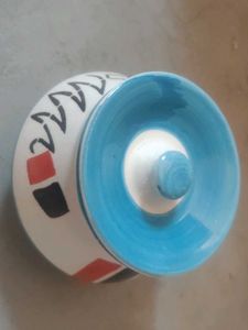 Funky Ceramic Bowl with Lid