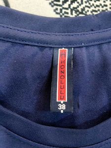 Navy Blue Graphic Print T-Shirt
