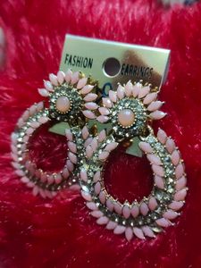 Pink Fashion Earrings