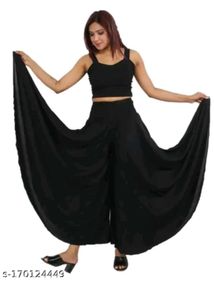 Wide Leg Nevy Blue Palazzo Pants
