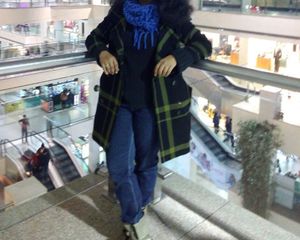 Knitted Blue Scarf